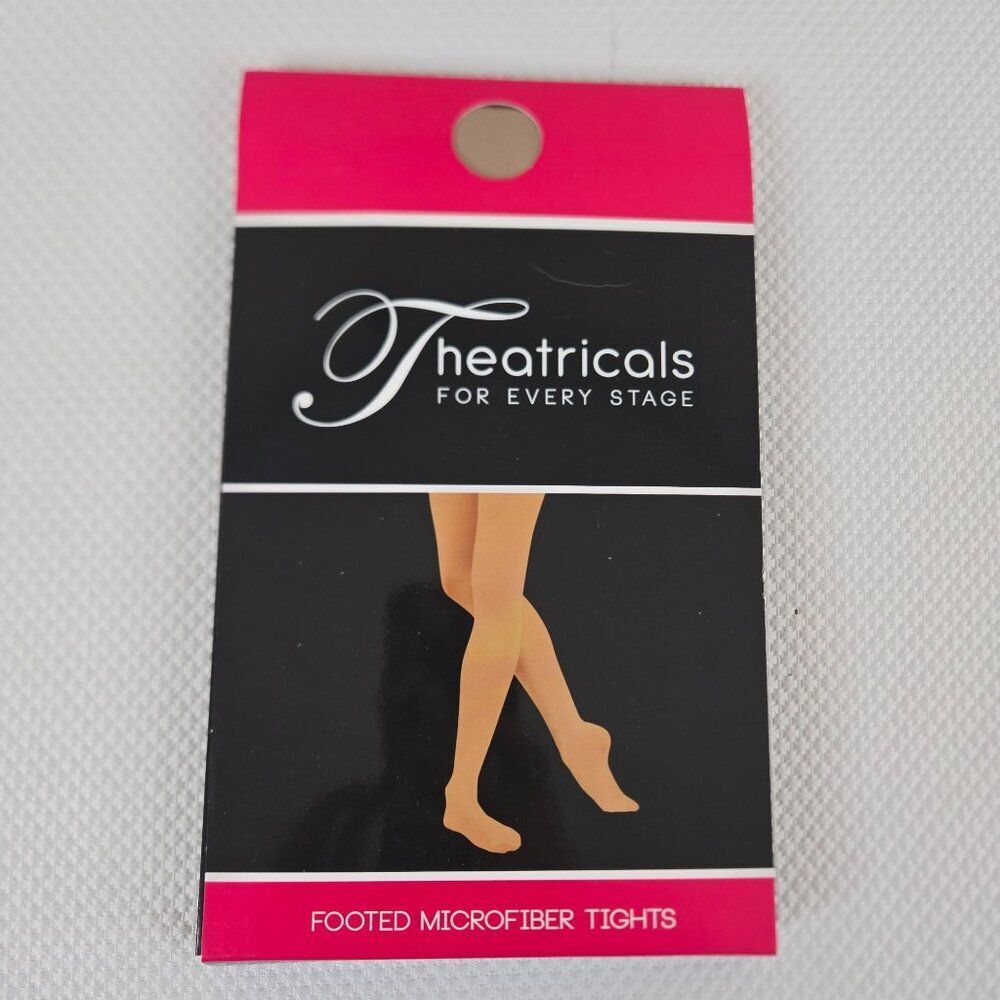 Theatricals Footed Microfiber Tights Light Suntan Size S Adult